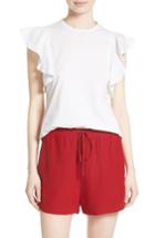 Women's Robert Rodriguez Ruffle Sleeve Cotton Tee