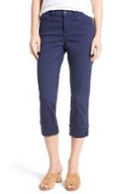 Women's Nydj Dayla Colored Wide Cuff Capri Jeans - Blue