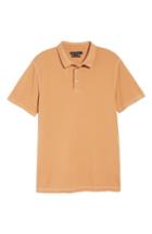 Men's French Connection Triple Stitch Slim Fit Polo, Size - Yellow