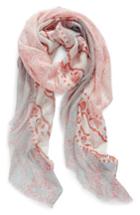 Women's Caslon Print Modal Scarf, Size - Pink