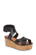 Women's Halogen Evie Platform Wedge Sandal M - Black