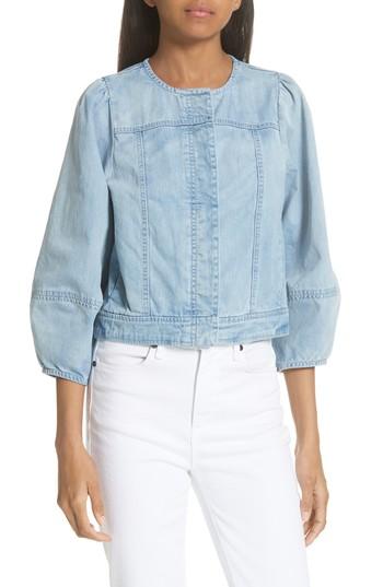 Women's Ulla Johnson Orin Denim Jacket - Blue