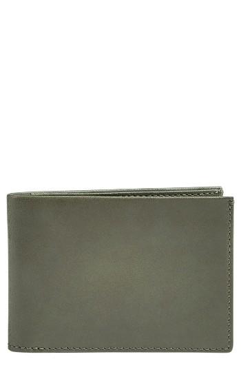 Men's Skagen 'ambold' Leather Wallet - Green
