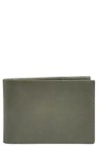 Men's Skagen 'ambold' Leather Wallet - Green