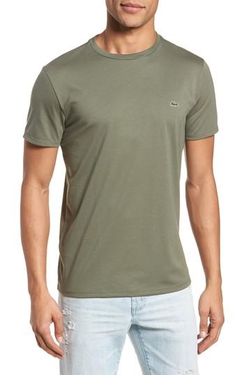 Men's Lacoste Crewneck Cotton T-shirt (xs) - Green
