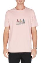 Men's Barney Cools Embroidered Cools Club T-shirt - Pink