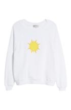 Women's Wildfox Sunny Disposition Sommers Sweatshirt, Size - White