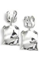 Women's Faris Tag Petal Sterling Silver Drop Earrings
