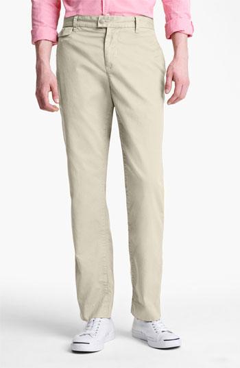 Save Khaki 'happy Hour' Slim Straight Leg Pants Stone