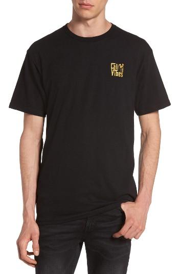 Men's The Rail Embroidered T-shirt, Size - Black