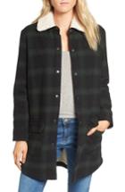 Women's Bb Dakota Bradley Fleece Lined Plaid Coat
