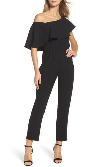 Women's Ali & Jay Le Boulevard One Shoulder Jumpsuit - Black