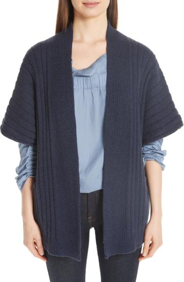 Women's Zero + Maria Cornejo Cashmere & Merino Wool Cardigan - Blue