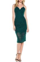 Women's Bardot Gia Lace Pencil Dress - Green
