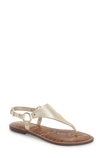 Women's Sam Edelman Greta Sandal .5 M - Metallic
