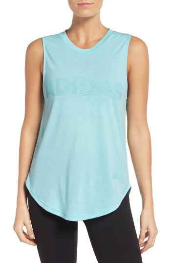 Women's Adidas Away Day Climalite Tank - Blue