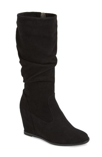 Women's Johnston & Murphy Nicole Wedge Boot M - Black