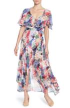 Women's Catherine Catherine Malandrino Jos Floral Capelet Wrap Dress - Purple