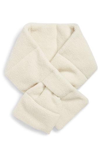 Women's Bp. Faux Shearling Puffer Scarf, Size - Ivory
