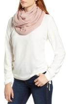 Women's Halogen Solid Cashmere Infinity Scarf, Size - Pink