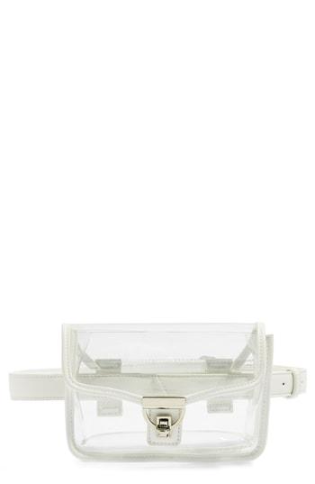 Topshop Prince Clear Belt Bag - None