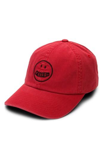 Women's Volcom Good Mood Dad Baseball Hat - Red