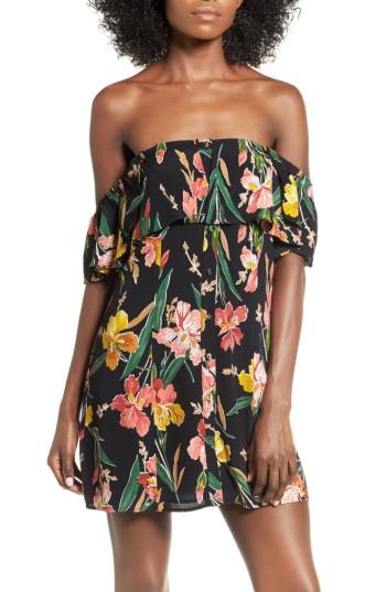Women's Privacy Please Norval Off-the-shoulder Minidress - Black