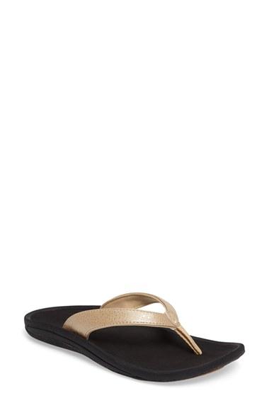 Women's Olukai 'kulapa Kai' Thong Sandal M - Beige