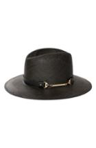 Women's Bijou Van Ness The Marlene Straw Panama Hat - Black