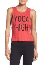 Women's Alo Yoga High Graphic Tank - Red
