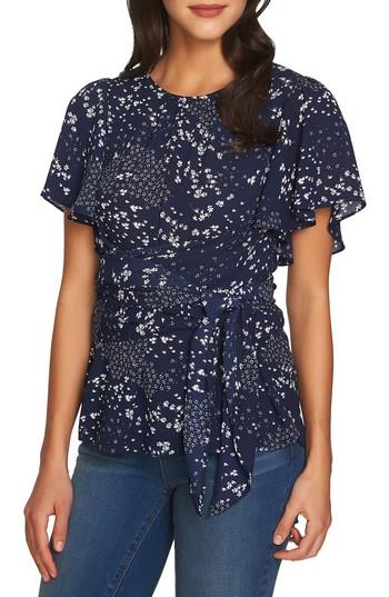 Women's 1.state Tie Waist Blouse, Size - Blue