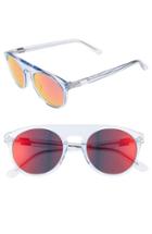 Women's Westward Leaning 'atlas' 50mm Sunglasses - Blue Ice Shiny/ Red