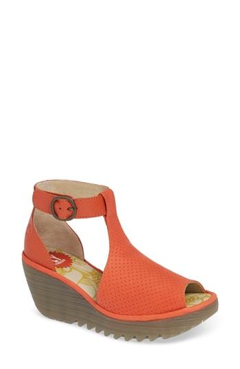 Women's Fly London Yall Sandal -8.5us / 39eu - Orange