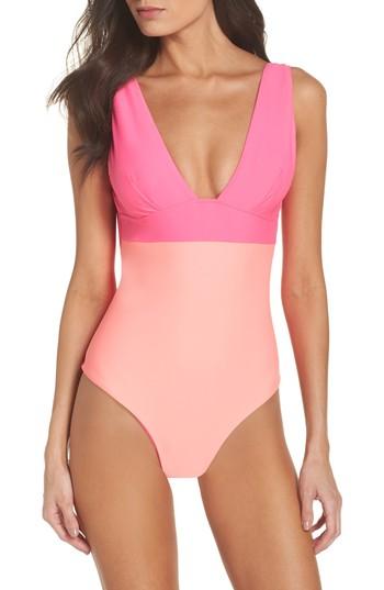 Women's Ted Baker London Contrast One-piece Swimsuit