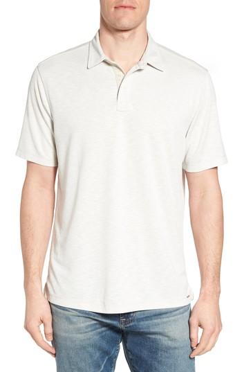 Men's True Grit Lux Textured Slub Pique Polo - Grey