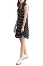 Women's Madewell Highpoint Stripe Tank Dress, Size - Black