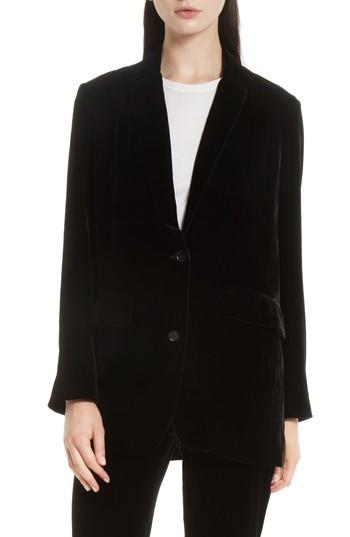 Women's Vince Boyfriend Velvet Blazer
