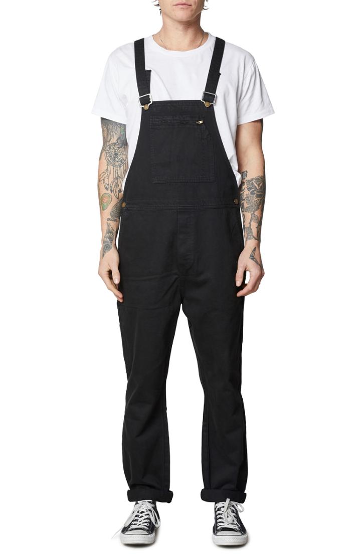 Men's Rolla's Trade Twill Overalls - Black