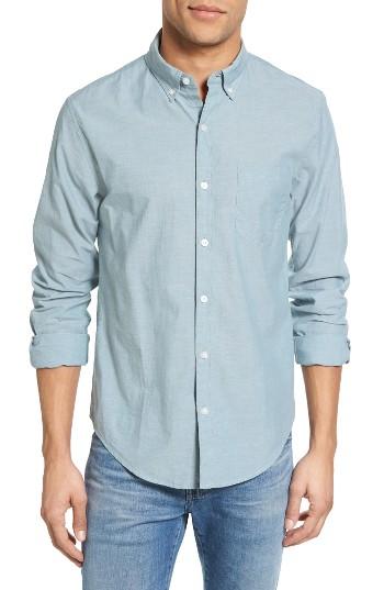 Men's Bonobos Slim Fit Chambray Sport Shirt - Green