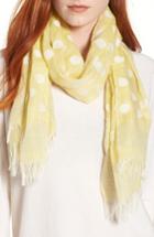 Women's Eileen Fisher Clip Dot Scarf, Size - Yellow