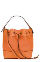 Loewe Midnight Leather Bucket Bag - Orange
