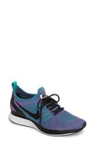 Women's Nike Zoom Mariah Flyknit Racer Premium Sneaker M - Blue/green