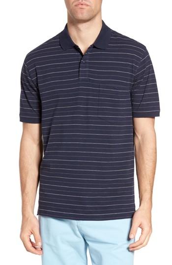 Men's Rodd & Gunn Charlgrave Original Fit Stripe Cotton Polo, Size - Blue