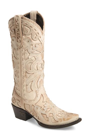 Women's Lane Boots Robin Western Boot .5 M - Ivory