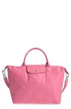 Longchamp 'medium Le Pliage Neo' Nylon Tote - Pink