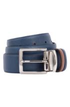 Men's Bugatchi Crosshatched Leather Belt