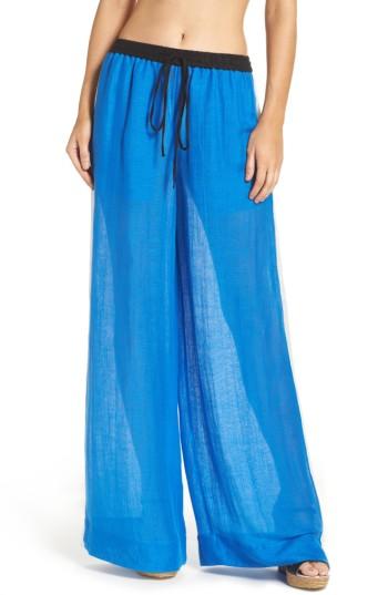 Women's Diane Von Furstenberg Cover-up Wide Leg Pants - Blue