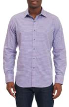 Men's Robert Graham Neel Sport Shirt, Size - Purple