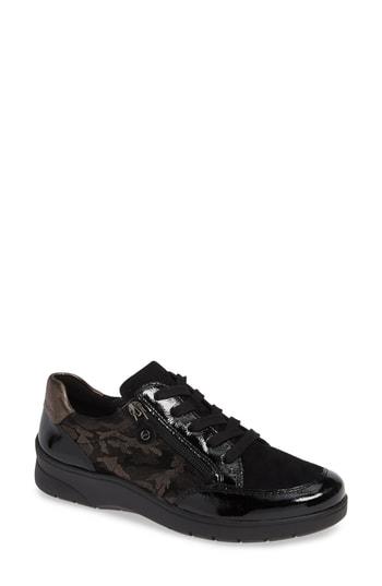 Women's Ara Sloane Sneaker M - Black
