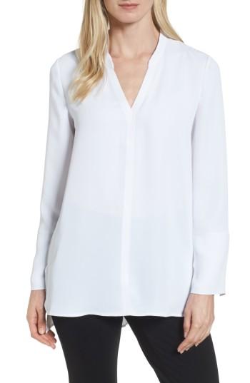 Women's Nic+zoe Endless Empire Matte Satin Blouse - White